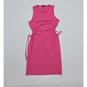 Women's Ambiance Pink Dress With Side Cutouts Size Large